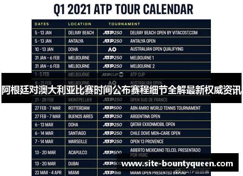 阿根廷对澳大利亚比赛时间公布赛程细节全解最新权威资讯